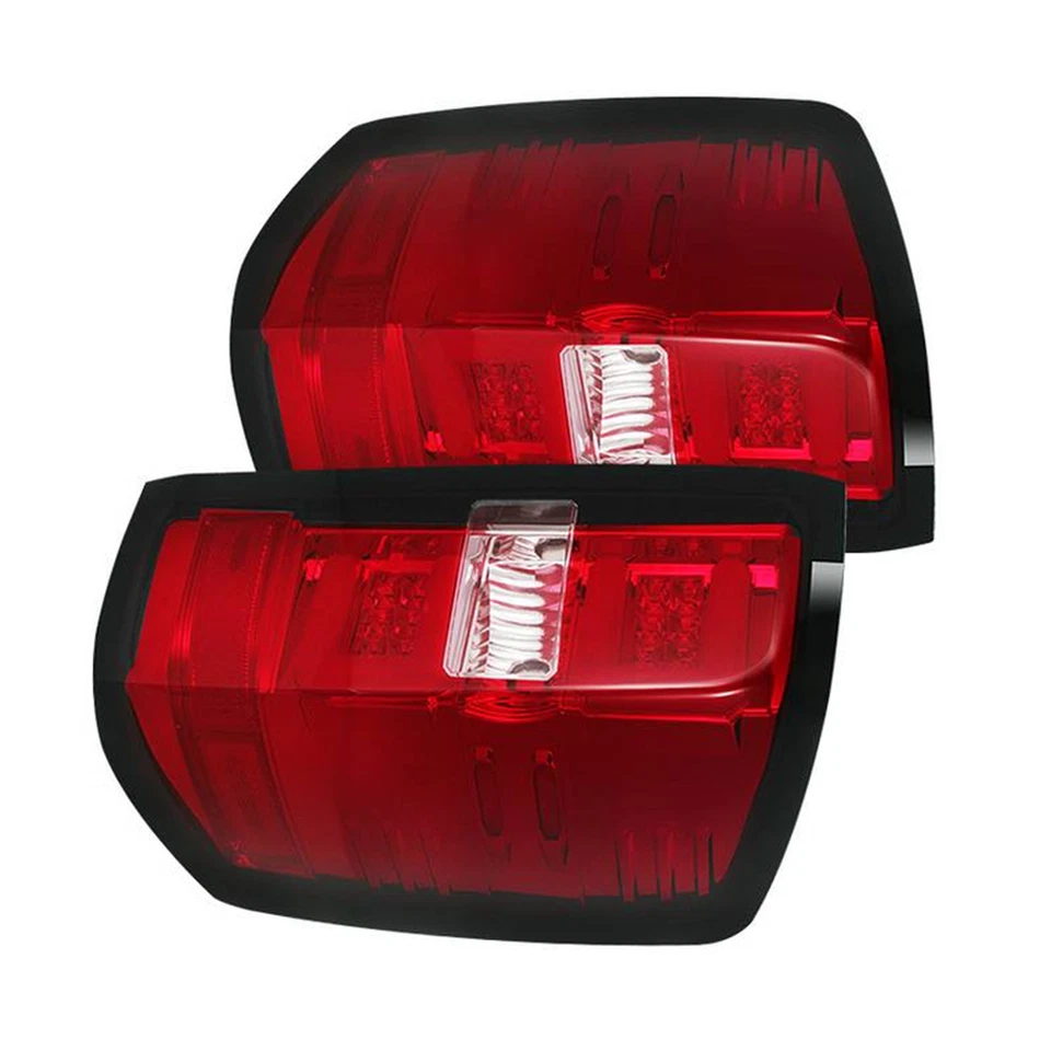 Luces traseras LED Spyder rojas transparentes para Chevy Silverado 1500 / GMC Sierra 3500 HD Foto 3 de 4