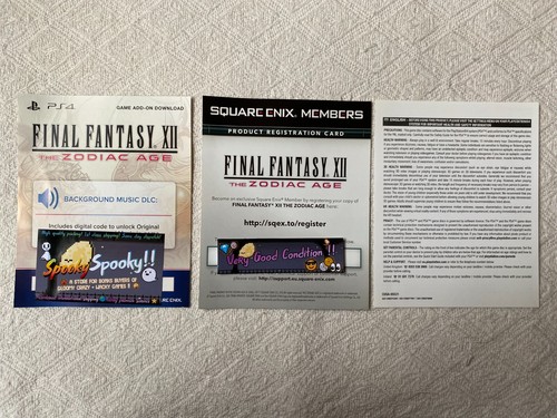 Final Fantasy XII The Zodiac Age Limited Steelbook Edition Sony PS4 - UK PAL VGC - Picture 13 of 21