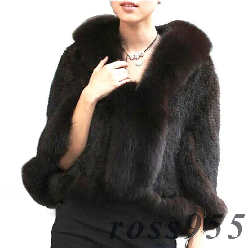 Chaqueta abrigo de piel de visón genuina para dama chales de piel de zorro cuello de piel nupcial