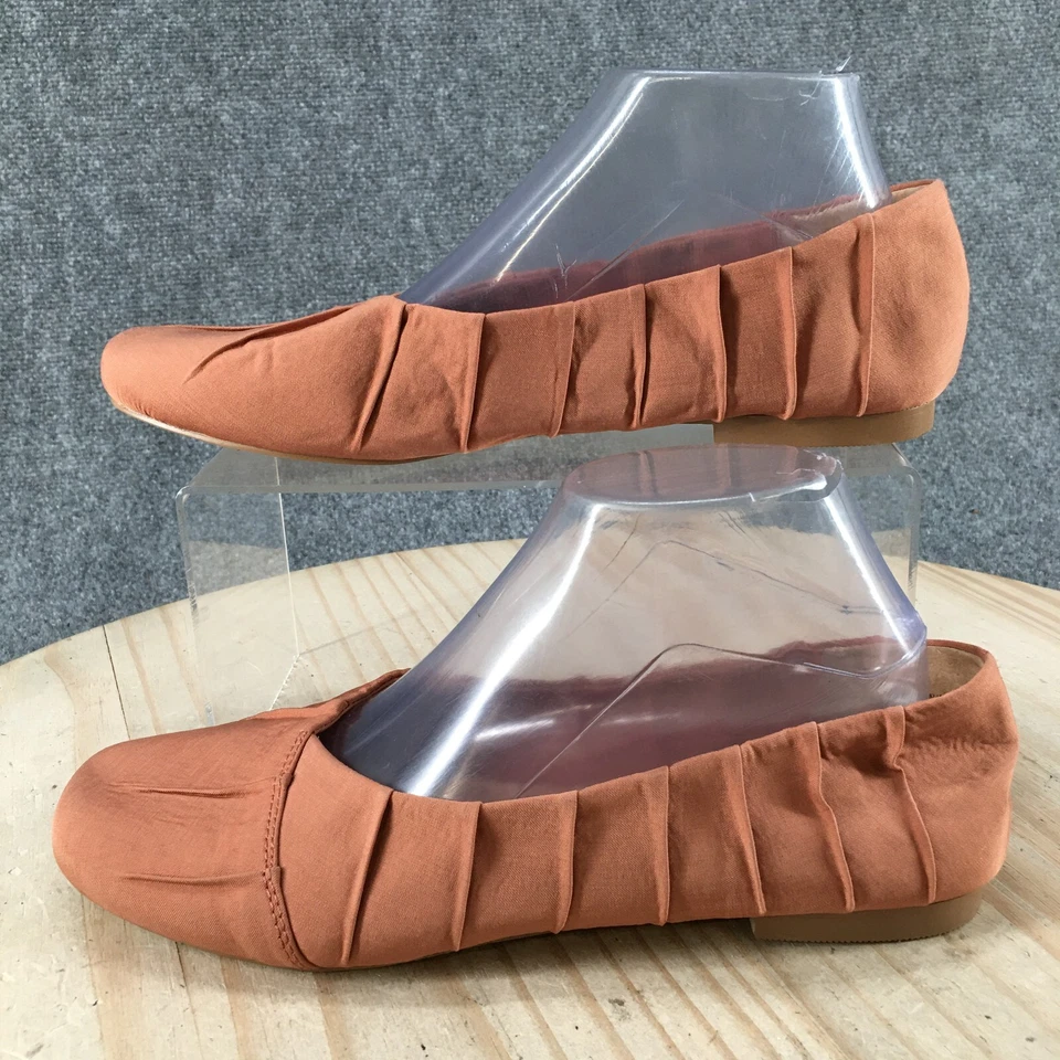 Korks By Kork Ease Shoes Womens 9 M Ballet Flats Comfort KR0012898 Orange Fabric - Image 2 of 4