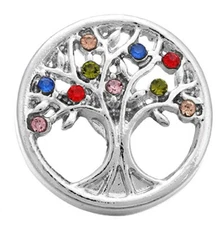 Snap Jewelry Rhinestones Tree Holiday Fall 18-20mm Fits Ginger Charm Accessories