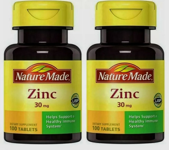 Nature Made Zinc 30mg, 100 Tablets (1277) for sale online eBay