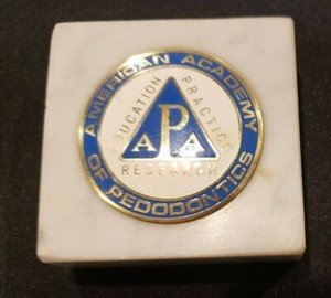  American Academy of Pedodontics Marble/Enamel Paperweight  Children's Dentistry