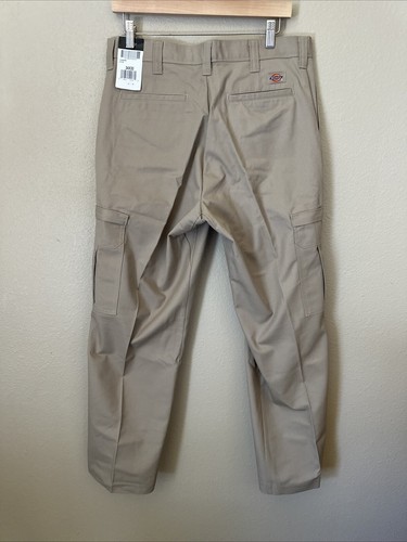 Dickies Men's Slim Straight Work Pant Color Khaki 34x30 NEW NWT - Picture 3 of 7