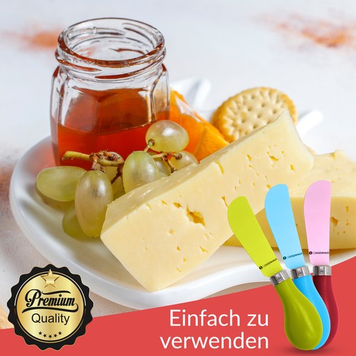 Zassenhaus Set Coltelli Burro 4 Pezzi Piccoli Colorati Colorati Coltelli Coltello Colazione - Foto 3 di 10