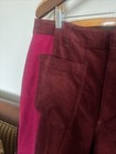 Pink And Burgundy Corduroy  Pants Trousers Sz 18 Wide Leg — photo 4