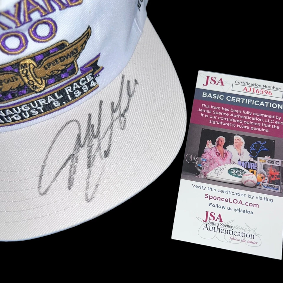 Jeff Gordon DUPONT INAGURAL BRICKYARD 400 #24 CHEVY signed hat HOF with JSA COA - Image 4 of 4