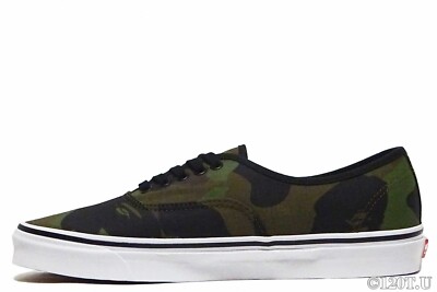 A Bathing Ape BAPE x Vans 1st Camo Authentic 44 DX Green 1H73-191