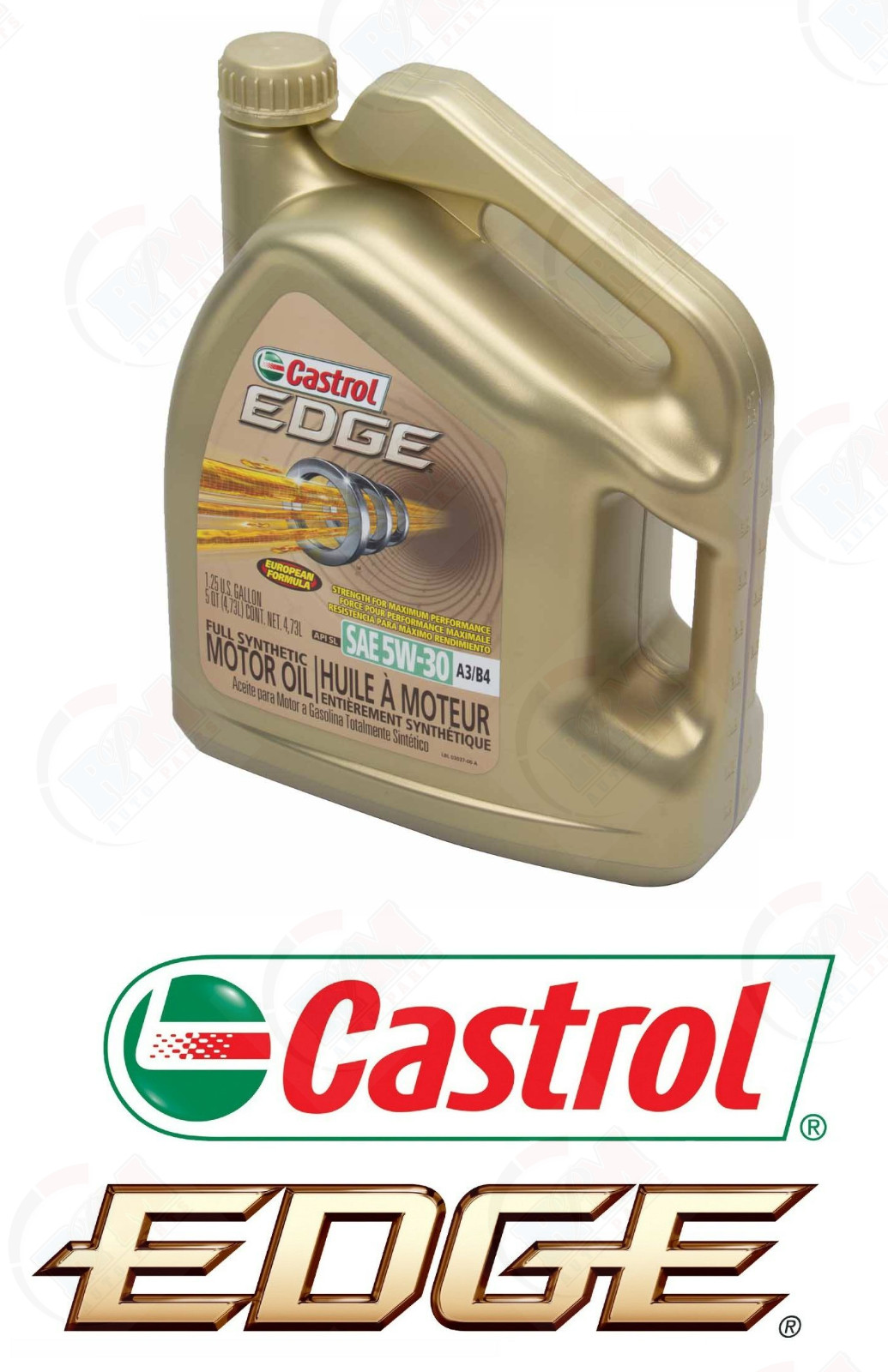 5-Quarts CASTROL EDGE 5W-30 FULL SYNTHETIC European Formula Motor Oil - 03037