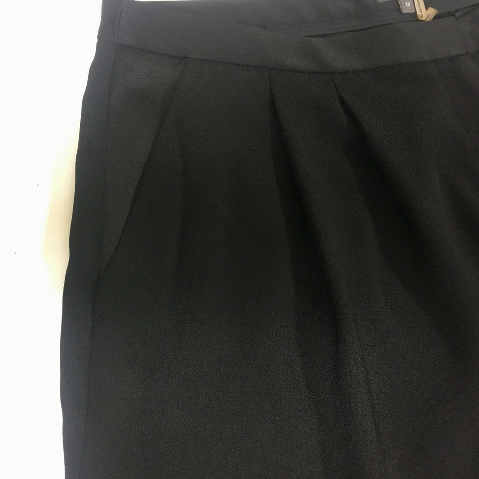 Nuevos Pantalones Cortos Vince Camuto Negros Pantalones Talla 12 Mujer Orig. $99.00 Foto 3 de 4