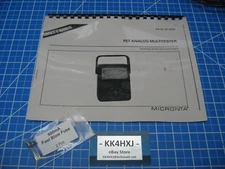 Instruction Manual - Radio Shack/Micronta 22-220A FET Analog Multitester w/Fuses