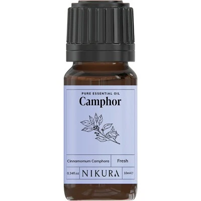 Nikura | Camphor Essential Oil 100% Pure - 10ml, 20ml, 30ml, 50ml, 100ml, 200ml