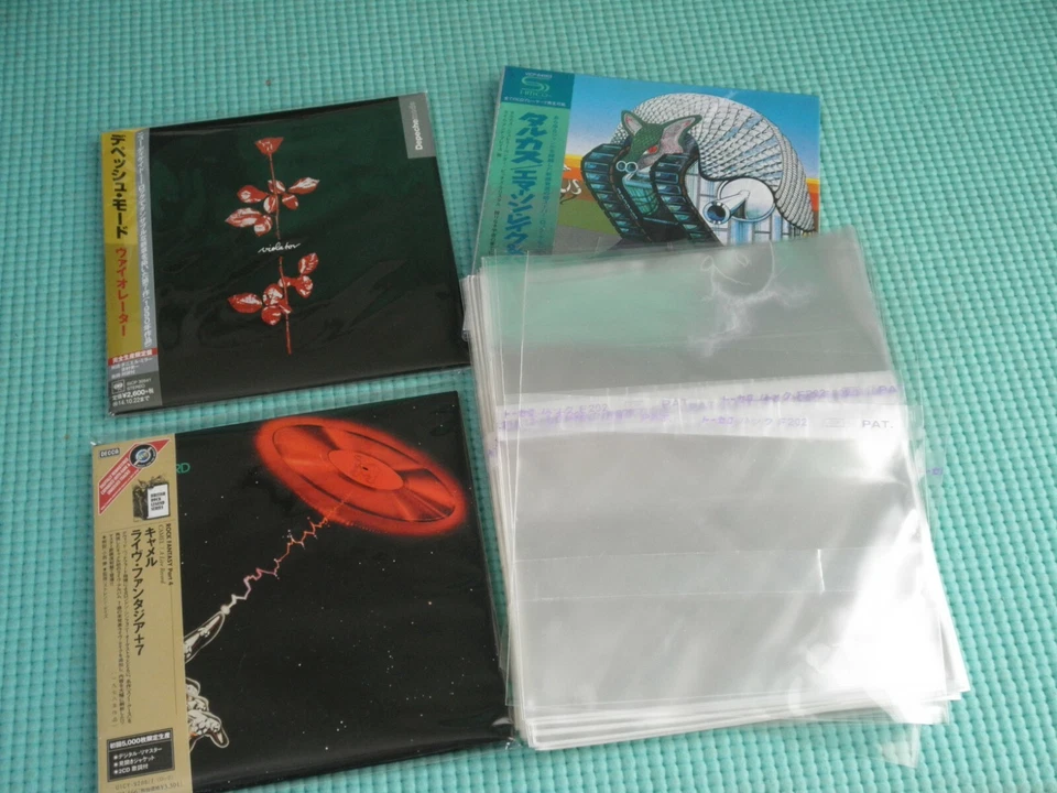 TOHCELLO High Quality OPP Resealable Plastic Bag 25 for Mini LP 1CD, Mini LP 2CD Japan