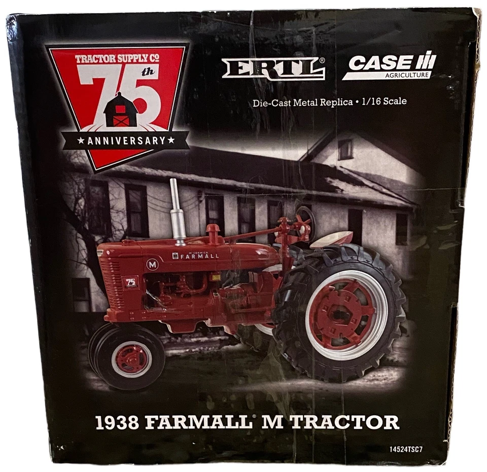 ERTL Tractor Supply Co 75th Anniversary 1938 Farmall M Tractor 1/16 Scale 2013 - Image 2 of 4