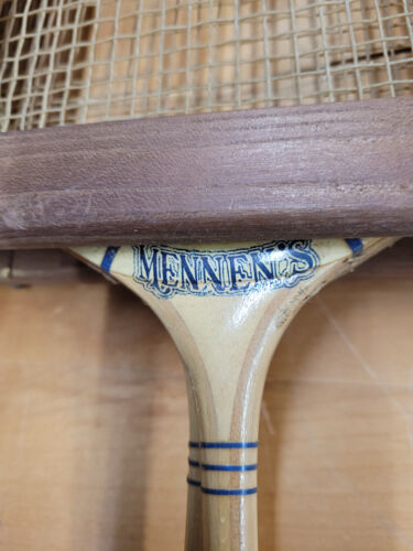 Set of 2 Dunlop Vintage Badminton rackets - Late 40's early 1950's - in frame - Picture 3 of 11
