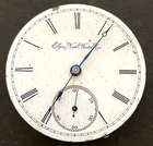 Antique 1895 Elgin Grade 142 Pocket Watch Movement Running Ticks 18s 15j USA