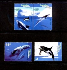 Australian Antarctica Territory AAT - 1995 Antarctic Whales & Dolphines MUH Set