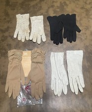 4 Pair Of Womens/ Ladies Vintage Gloves