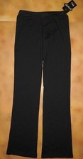 NWT Bloch Dance Black Jazz Pants Twist Waist Tactel Spandex Small Adult P1558