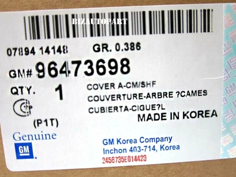 GENUINE! ENGINE VALVE COVER w/ GASKET for 04-05 CHEVROLET AVEO 1.6L OE# 96473698 Foto 2 de 4