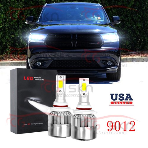 9012 LED Headlight For Dodge Durango 20142015 Hi/Low Beam 6000K White