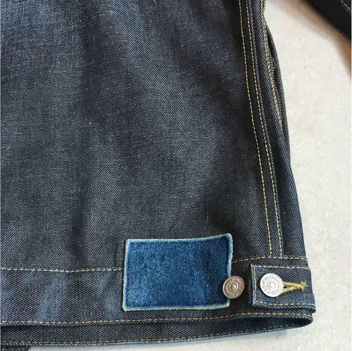 VISVIM Size S 101 DENIM/ G-JACKET Dark Blue Color USED from Japan F/S - Picture 4 of 5