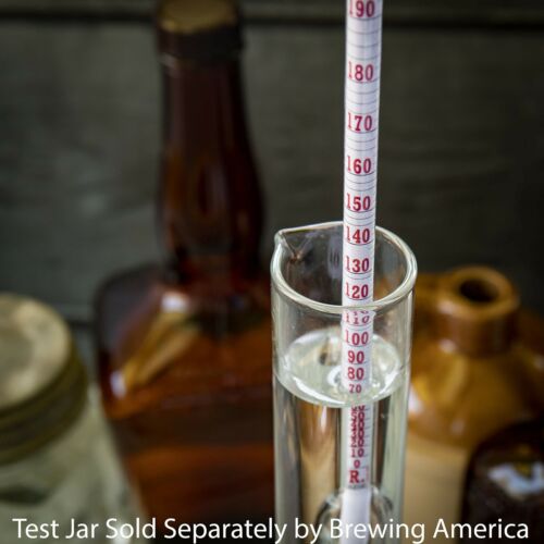 Alcohol Hydrometer Tester 0-200 Proof & Tralle Pro Series Traceable - Distill... - Picture 5 of 9