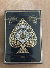 Theory11 Premium Playing Cards Artisan Black Edition 2021 USA Made NEW
