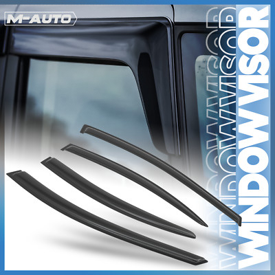 Tape-On Window Visor Sun Guard Vent Wind Rain Deflector for 98-04 Dodge Intrepid
