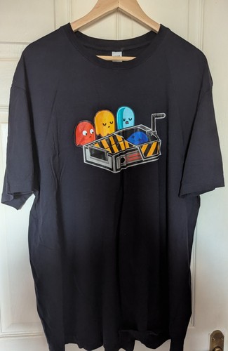 Pac-man Funeral for a ghost friend t shirt size XXXL 3XL