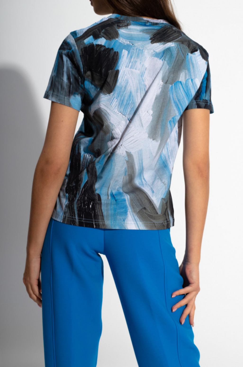 Moschino Couture T-shirt Painted Brushstroke Arch Gothic Painting Jersey XXS image 10
