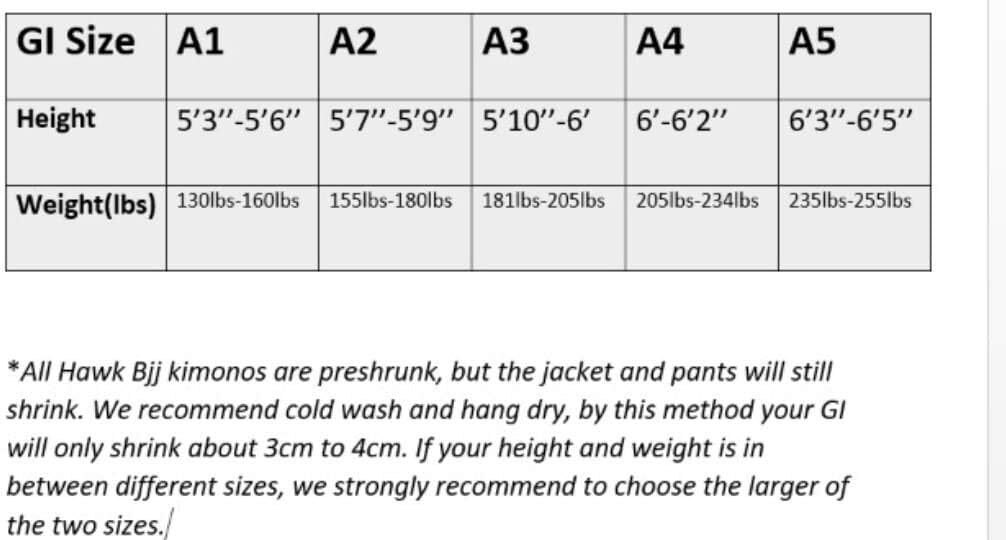 Hawk Sports Brazilian Jiu Jitsu Gi for Men & Women w/ Jacket, Pants, A2