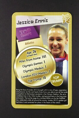 1 x Infokarte Gold Legends Olympic Jessica Ennis - Leichtathletik TOL5