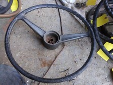 1950s-60s Chevy Gm Steering Wheel Black 2 Spoke