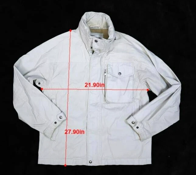 Banana Republic Water Resistant Tan Hidden Packable Hooded Jacket Mens S - Image 2 of 4