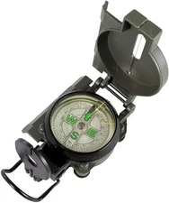Military Compass Lensatic Sighting Wire Hiking Camping Hunting Survival Army 