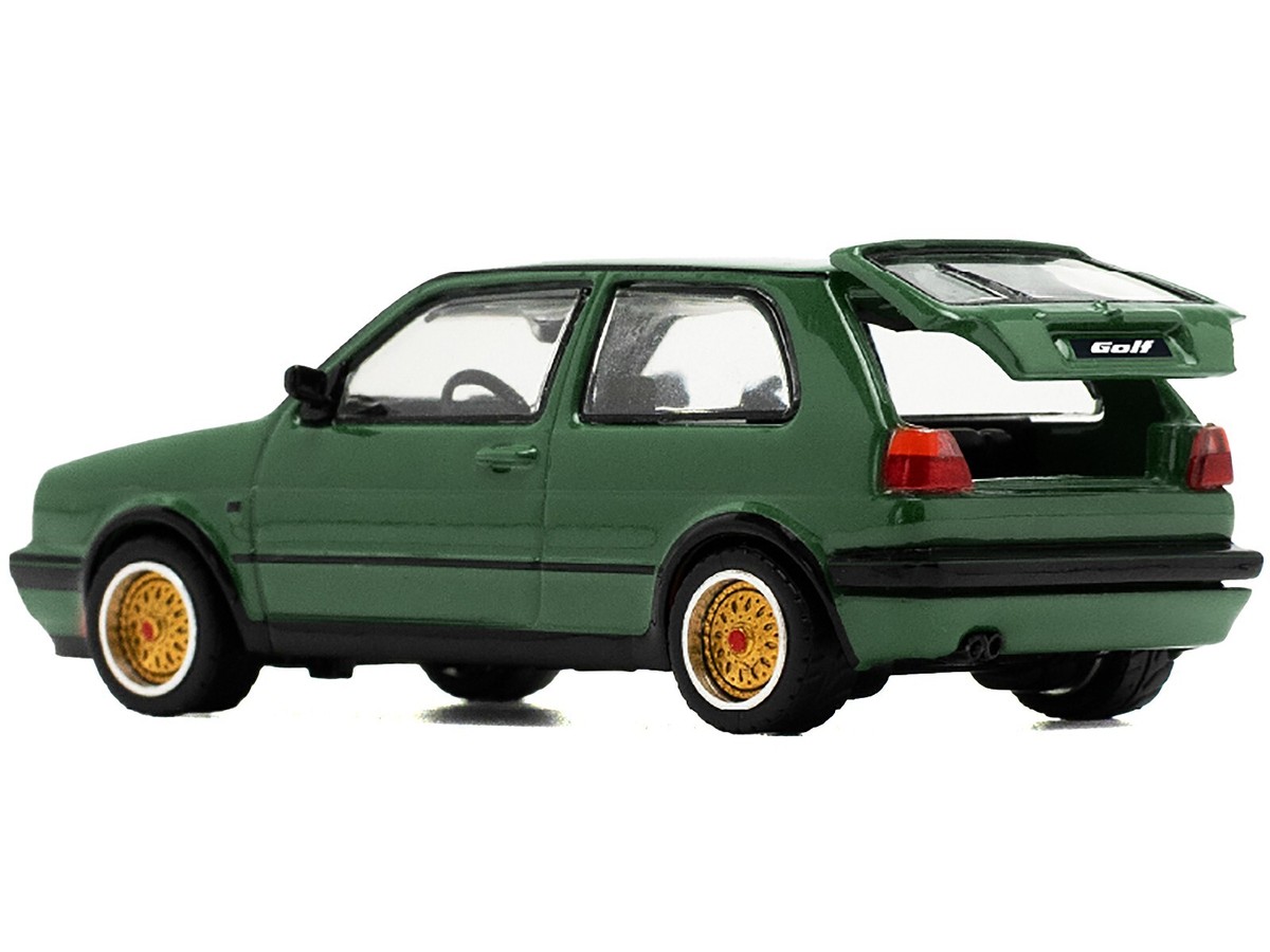 VOLKSWAGEN GOLF GTI MK2 GREEN 1/64 DIECAST MODEL CAR BY POP