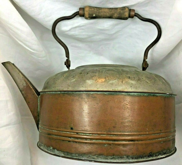 Antique Copper Kettle 10.5" Diameter Rochester, New York Pat. May 9, 1893 Decor eBay