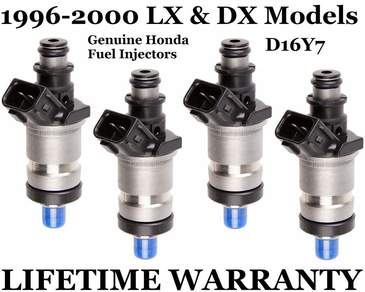 OEM Honda Set of 4 Fuel Injectors for 96 97 98 99 00 Civic LX DX OEM Honda Set of 4 Fuel Injectors for 96 97 98 99 00 Civic LX DX