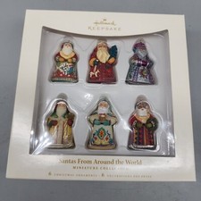 2006 Hallmark Keepsake Santas From Around the World Miniature Collection NIB