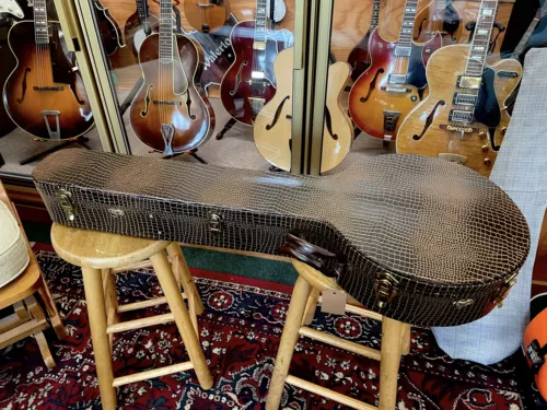 (NOS) TKL faux alligator case for 11” Bluegrass (resonator) 5-string banjo