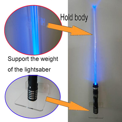 Tuaha Lightsaber Wall Holder Lightsaber Wall Rack Universal Acrylic Vertical Lightsaber Display Stand Holder Wall Mount Wall Rack Wall Holder bearable