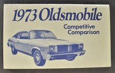 1973 Oldsmobile Competitive Comparison Booklet Toronado 98 Cutlass Delta 88