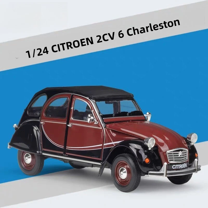Escala 1:24 CITROEN 2CV 6 Charleston Metal Coche Modelo Juguetes Adorno IDEA DE REGALO Foto 2 de 4