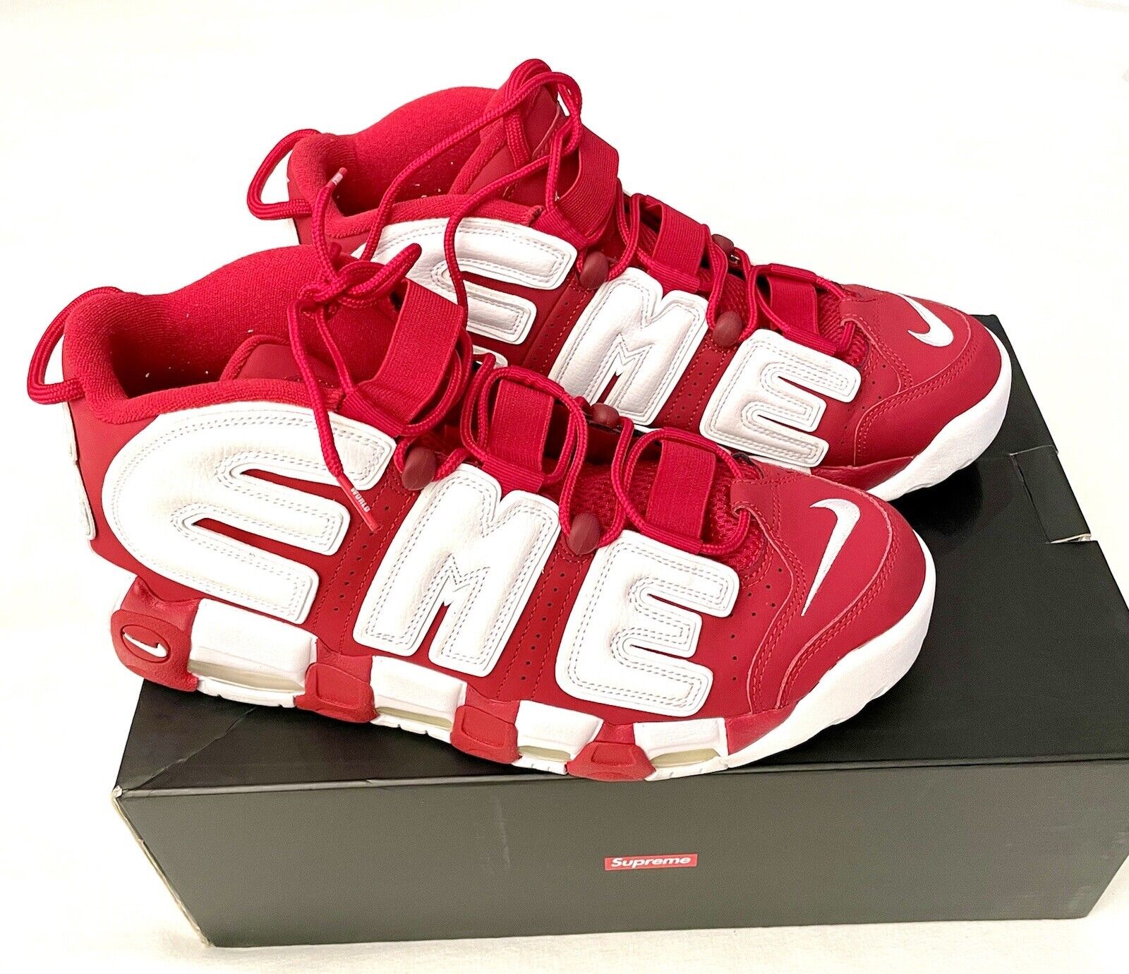 Nike Supreme x Air More Uptempo 'Red