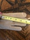 Ladies Tan M suede leather lined gloves NWT — photo 6