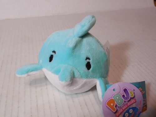 PBJ's Plush Ball Jellies Delphine Dolphin Squeeze Squish Ball - NEW w Tags PBJ - Picture 3 of 12