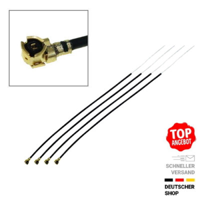   4 x RC Ersatz Antenne 2,4GHz Empfänger IPX1 150 mm FRSKY Futaba, Spektrum,