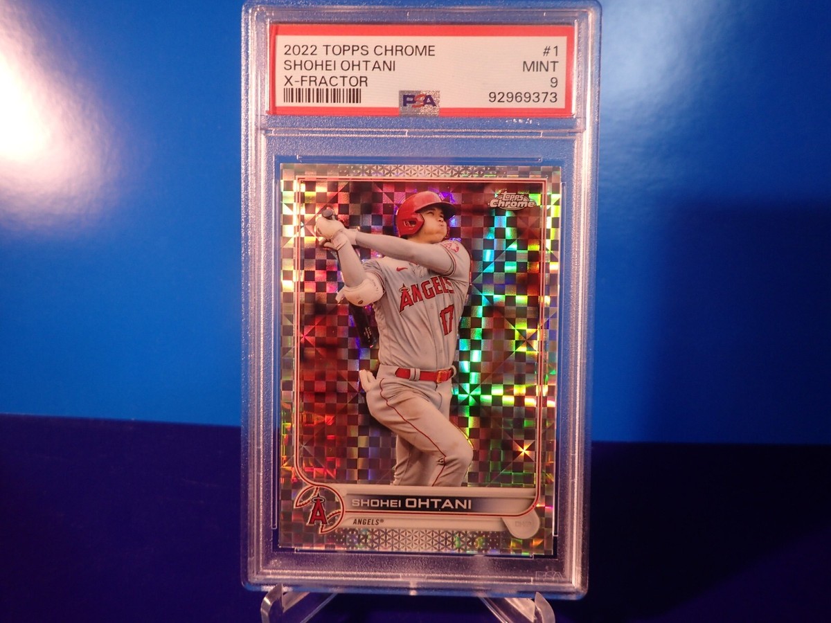 大谷翔平カード topps stadium psa9 X FRACTOR