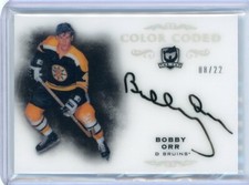 2018/19 Upper Deck The Cup Hockey Color Coded Autograph #CC-BO Bobby Orr #08/22